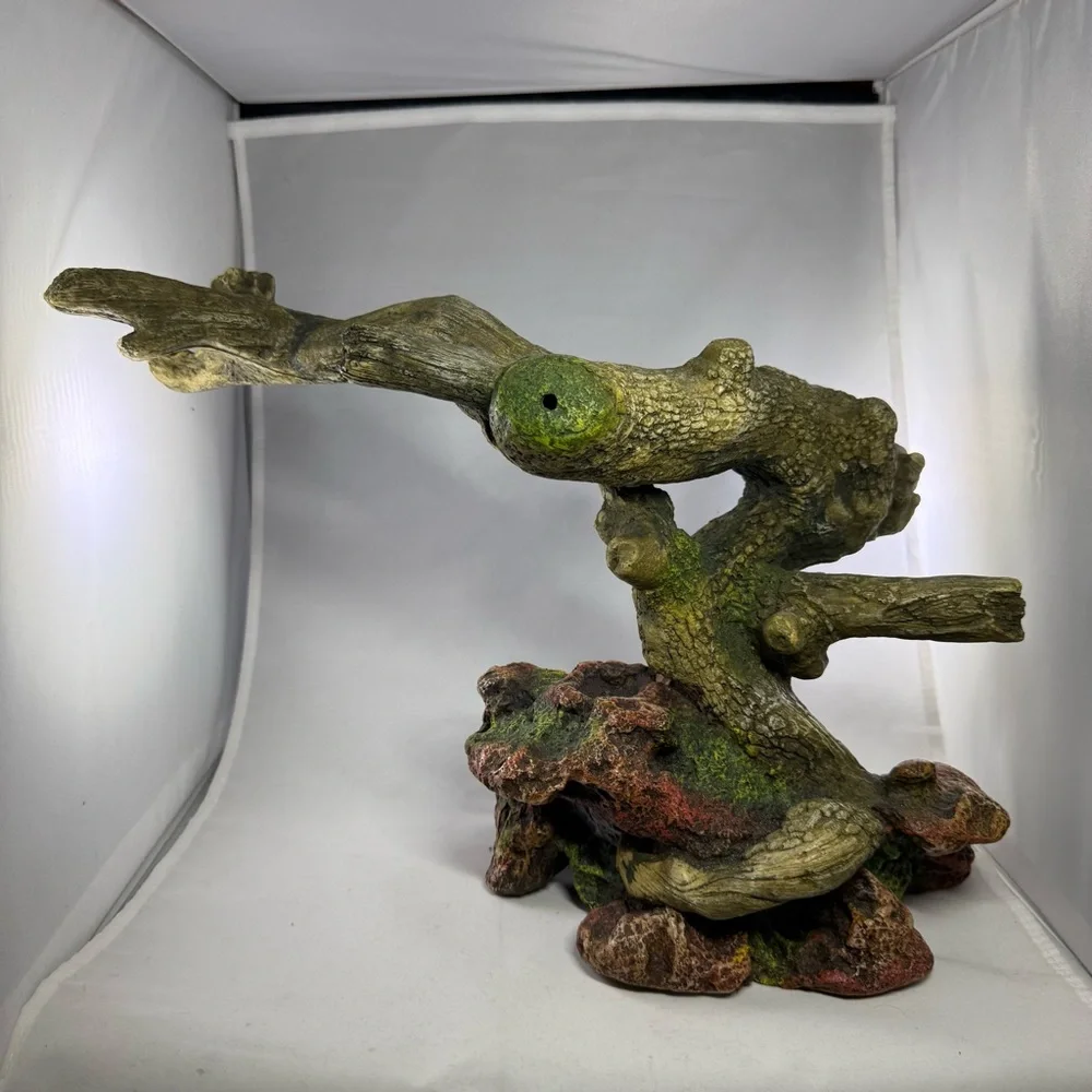 Large Resin Reptile Climbing Branch Hide Decor